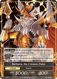 Raging Flame Kabuki // Barbatos, the Crimson Duke - The Dawn of Valhalla - Force of Will card