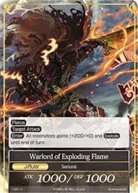 Warlord of Exploding Flame // Warlord of Exploding Flame (J) - The Dawn of Valhalla - Force of Will card