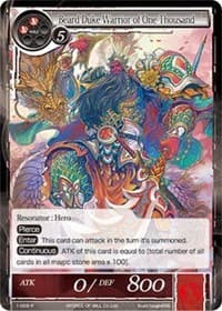 Beard Duke Warrior of One-Thousand - The Dawn of Valhalla - Force of Will card