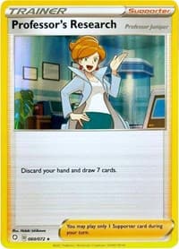 Professor's Research [Professor Juniper] - 060/072 (Line Holo) - Deck Exclusives - Pokemon card
