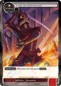 Urge of Destruction - The Dawn of Valhalla - Force of Will card