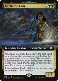 Carth the Lion (Extended Art) - Modern Horizons 2 - Magic: The Gathering card