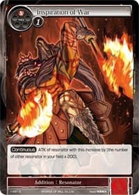 Inspiration of War - The Dawn of Valhalla - Force of Will card