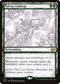Sylvan Anthem (Showcase) - Modern Horizons 2 - Magic: The Gathering card