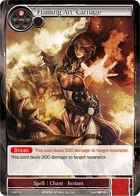 Flaming Art -Carnage- - The Dawn of Valhalla - Force of Will card