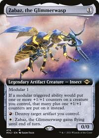 Zabaz, the Glimmerwasp (Extended Art) - Modern Horizons 2 - Magic: The Gathering card