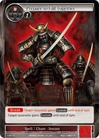 Prepare to Fall Together - The Dawn of Valhalla - Force of Will card