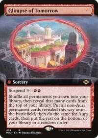 Glimpse of Tomorrow (Extended Art) - Modern Horizons 2 - Magic: The Gathering card