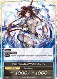 Twin Swords of Water's Mercy // Twin Swords of Water's Mercy (J) - The Dawn of Valhalla - Force of Will card