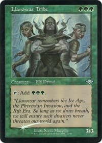 Llanowar Tribe (Retro Frame) (Foil Etched) - Modern Horizons - Magic: The Gathering card