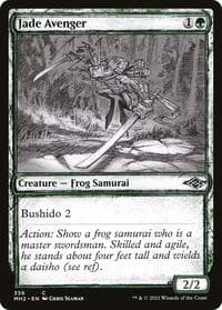 Jade Avenger (Showcase) - Modern Horizons 2 - Magic: The Gathering card