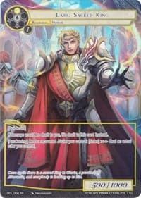 Lars, Sacred King (Full Art) - Rebirth of Legend - Force of Will card