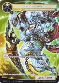 Hero of Might (Full Art) - Assault into the Demonic World - Force of Will card
