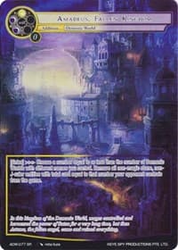 Amadeus, Fallen Kingdom (Full Art) - Assault into the Demonic World - Force of Will card