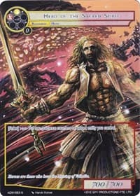 Hero of the Sacred Spirit (Full Art) - Assault into the Demonic World - Force of Will card