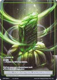 Magic Stone of Knowledge (Full Art) - Assault into the Demonic World - Force of Will card