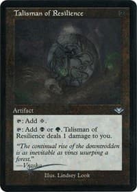 Talisman of Resilience (Retro Frame) (Foil Etched) - Modern Horizons - Magic: The Gathering card