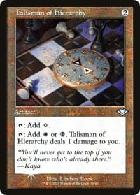 Talisman of Hierarchy (Retro Frame) - Modern Horizons - Magic: The Gathering card