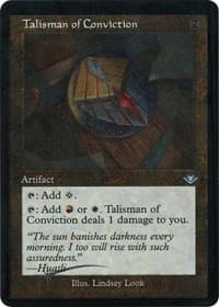 Talisman of Conviction (Retro Frame) (Foil Etched) - Modern Horizons - Magic: The Gathering card