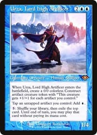 Urza, Lord High Artificer (Retro Frame) - Modern Horizons - Magic: The Gathering card