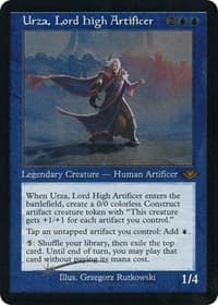 Urza, Lord High Artificer (Retro Frame) (Foil Etched) - Modern Horizons - Magic: The Gathering card
