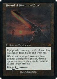 Sword of Sinew and Steel (Retro Frame) (Foil Etched) - Modern Horizons - Magic: The Gathering card