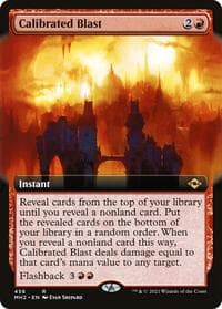 Calibrated Blast (Extended Art) - Modern Horizons 2 - Magic: The Gathering card