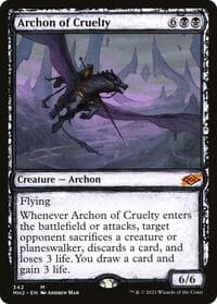 Archon of Cruelty (Showcase) - Modern Horizons 2 - Magic: The Gathering card