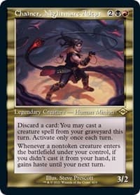 Chainer, Nightmare Adept (Retro Frame) (Foil Etched) - Modern Horizons 2 - Magic: The Gathering card