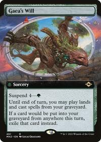 Gaea's Will (Extended Art) - Modern Horizons 2 - Magic: The Gathering card