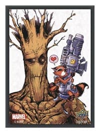 Upper Deck Marvel Card Sleeves - Standard Matte - Rocket/Groot (65-Pack) - Upper Deck Card Sleeves - Card Sleeves card