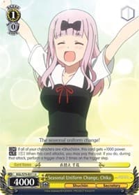 Seasonal Uniform Change, Chika - Kaguya-sama: Love is War - Weiss Schwarz card