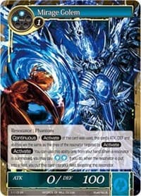 Mirage Golem - The Dawn of Valhalla - Force of Will card
