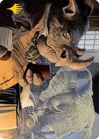 Late to Dinner Art Card (Gold-Stamped) - Art Series: Modern Horizons 2 - Magic: The Gathering card