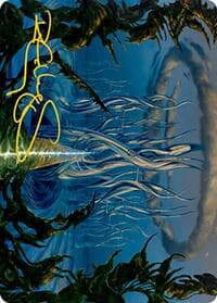 Tanglepool Bridge Art Card (Gold-Stamped Signature) - Art Series: Modern Horizons 2 - Magic: The Gathering card
