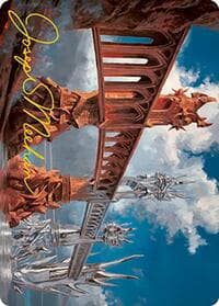 Silverbluff Bridge Art Card (Gold-Stamped Signature) - Art Series: Modern Horizons 2 - Magic: The Gathering card