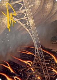Rustvale Bridge Art Card (Gold-Stamped Signature) - Art Series: Modern Horizons 2 - Magic: The Gathering card