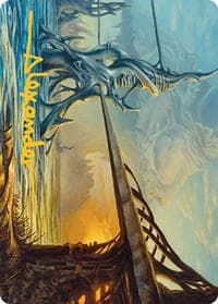 Razortide Bridge Art Card (Gold-Stamped Signature) - Art Series: Modern Horizons 2 - Magic: The Gathering card