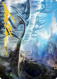 Mistvault Bridge Art Card (Gold-Stamped Signature) - Art Series: Modern Horizons 2 - Magic: The Gathering card