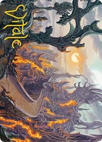 Drossforge Bridge Art Card (Gold-Stamped Signature) - Art Series: Modern Horizons 2 - Magic: The Gathering card