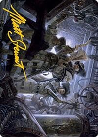 Search the Premises Art Card (Gold-Stamped Signature) - Art Series: Modern Horizons 2 - Magic: The Gathering card