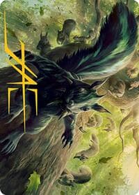 Chatterfang, Squirrel General Art Card (68/81) (Gold-Stamped Signature) - Art Series: Modern Horizons 2 - Magic: The Gathering card