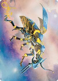 Zabaz, the Glimmerwasp Art Card (Gold-Stamped Signature) - Art Series: Modern Horizons 2 - Magic: The Gathering card