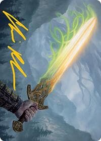 Sword of Hearth and Home Art Card (Gold-Stamped Signature) - Art Series: Modern Horizons 2 - Magic: The Gathering card
