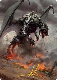 Scion of Draco Art Card (Gold-Stamped Signature) - Art Series: Modern Horizons 2 - Magic: The Gathering card