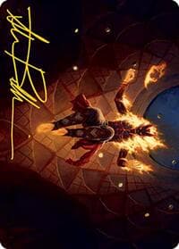 Yusri, Fortune's Flame Art Card (Gold-Stamped Signature) - Art Series: Modern Horizons 2 - Magic: The Gathering card