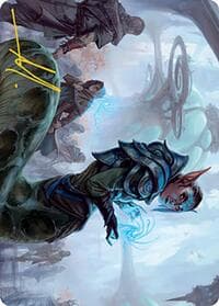 Lonis, Cryptozoologist Art Card (Gold-Stamped Signature) - Art Series: Modern Horizons 2 - Magic: The Gathering card
