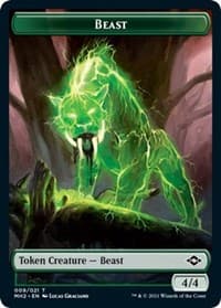 Beast Token - Modern Horizons 2 - Magic: The Gathering card