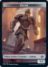 Golem Token - Modern Horizons 2 - Magic: The Gathering card