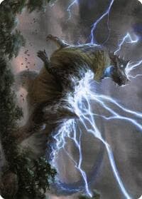 Thrasta, Tempest's Roar Art Card (41/81) - Art Series: Modern Horizons 2 - Magic: The Gathering card